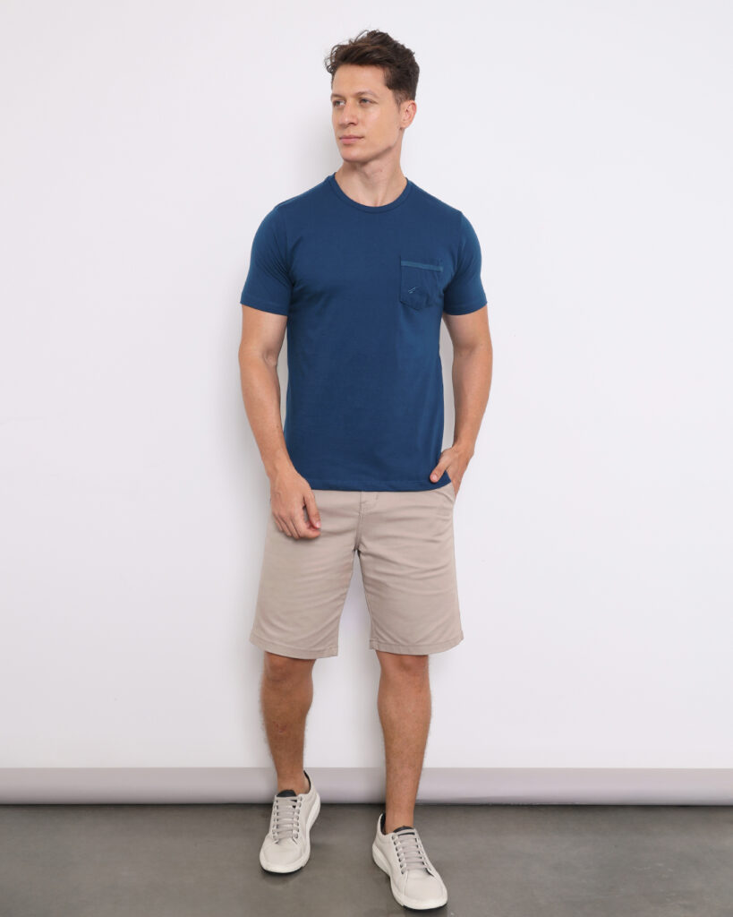 camiseta masculina azul